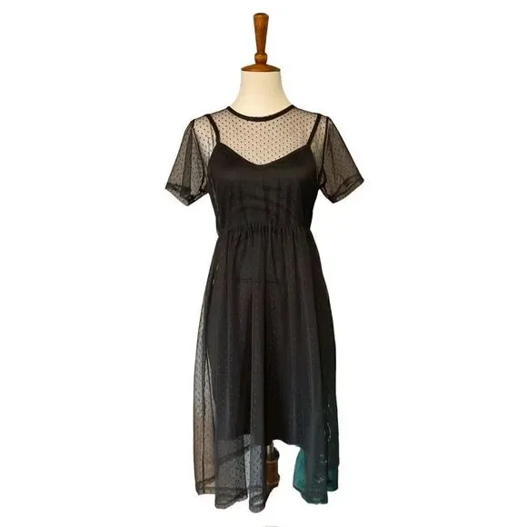 Liberty Love Dresses | Liberty Love Polka Dot Dress | Color: Black | Size: S | Blushwisdom's Closet